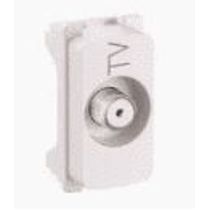 Tomada Cabo Coaxial Tv (Padrão) Embutida 1 Módulo Branca 680157 Pial