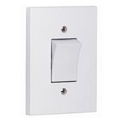 Interruptor Predial Embutir 1 Tecla Paralela Cinza 250v 10a Com Placa 4 X 2" Cinza 64202 Pial