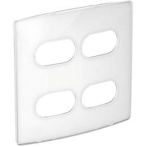 Placa 2+2 Postos Separados 4 X 2" Sugar Gloss Nereya 663423 PIAL
