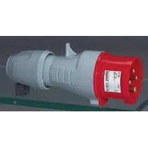 Plugue Energia Industrial Móvel (Acoplamento) Macho Poliamida 3 Polos + Terra 16 A 380415V Vermelho 555128 Cemar Legrand