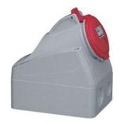 Tomada Industrial Não Metalica Sobrepor Femea 3 Polos + Neutro + Terra 32A 380415V Vermelha 555259 Cemar Legrand
