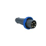 Plugue Industrial Sobrepor Macho 3 Polos + Neutro + Terra 63A 250V Azul Steck