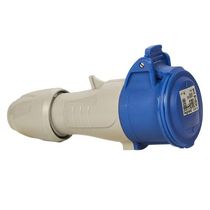 Tomada Industrial Não Metalica Extensão (Movel/Acoplamento) Femea 2 Polos + Terra 16A 200250V Azul 555104 Cemar Legrand