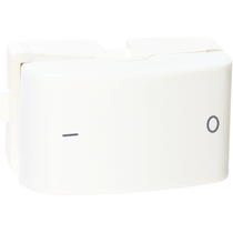 Módulo Interruptor Predial 1 Tecla Bipolar Paralela Embutida Bipolar 250V 10A 3 Modulos Branca Lunare PRM45181 Schneider