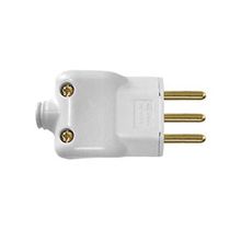 Plugue Macho Energia Predial Macho Cinza 2 Polos + Terra 250 V 10 A Cilíndricos Padrão Brasileiro Com Prensa Cabo 14050 ILUMI