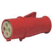 Tomada Industrial Não Metálica Extensão (Movel/Acoplamento) Fêmea 3 Polos + Terra 32 A 380/440 V Vermelha 6h SN4276 Steck