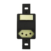 Interruptor E Tomada 1 Tecla Simples Tomada 2 Polos + Terra 10A Sem Placa 54337 Pial Legrand