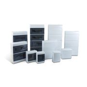 Quadro Distribuição Disjuntor Termoplástico Branca Sobrepor Din 5 140 x 210 x 96 mm Sem Barramento Porta Opaca SCV5PO Steck