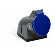 Tomada Industrial Não Metálica Embutir 2 Polos + Terra 32A 200250V Azul SN3206 Steck
