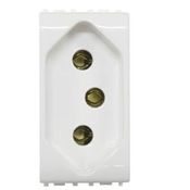 Módulo Tomada Predial 1 Módulo Branca 2 Polos + Terra 20 A 250 V Thesi M4166S Pial