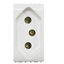 Módulo Tomada Predial 1 Módulo Branca 2 Polos + Terra 20 A 250 V Thesi M4166S Pial