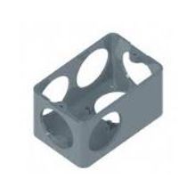 Condulete Não Metálico Múltiplo PVC L 1" Cinza Sem Tampa 6e 36005300 Tigre