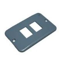 Tampa Não Metálica Condulete PVC Cinza 2 Postos Rj 1/2"  3/4" Tigre 36005637 Tigre