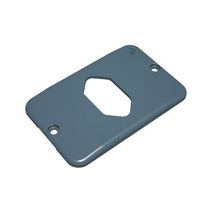 Tampa Não Metálica Condulete PVC Cinza 1 Posto HexagonAlumínio VerticAlumínio 1" Tigre 36005335 Tigre