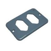 Tampa Não Metálica Condulete PVC Cinza 2 Posto HexagonAlumínio Sep HorizontAlumínio 1" Tigre 36005912 Tigre