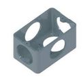 Condulete Múltiplo PVC 1/2 1" Sem Rosca Cinza Sem Tampa Tigre - Imagem ampliada do interior