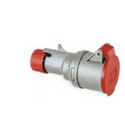 Tomada Industrial Não Metalica Extensão (Movel/Acoplamento) Femea 3 Polos + Terra 32A 400V Vermelha 6H P720236 Palazzoli