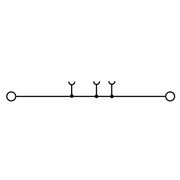 Conector Passagem Wemid Bege Escuro 32 A 4,00 MM2 - A2C4 - CONEXEL