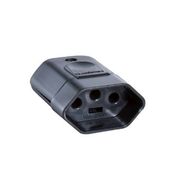 Plugue Fêmea Energia Predial Femea Preto 2 Polos + Terra 250 V 10 A 57403053 TRAMONTINA