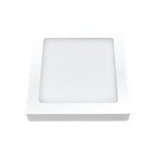 Luminária LED Comercial Plafon Quadrado Sobrepor Branco Bivolt 2700 K 24W 03213A Ourolux