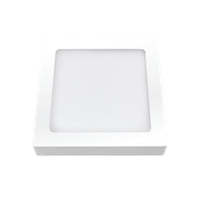 Luminária LED Comercial Plafon Quadrado Sobrepor Branco Bivolt 2700 K 24W 03213A Ourolux
