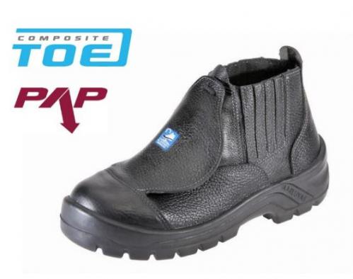 Bota Elast Poliu Borracha Nitrílica Bico De Composite M Externa Preta ...