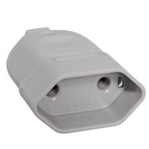 Plugue Fêmea Energia Predial Femea Cinza 2 Polos 250 V 10 A 57401252 TRAMONTINA