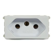 Módulo Tomada Predial 1 Módulo Cinza 2 Polos + Terra 20 A 250 V 13799422 WEG