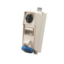 Tomada Sobrepor Fêmea 2 Polos + Terra 32A 130V Amarelo 4H Com Bloqueio Mecanico IP67 SS3204D Steck