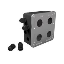 Caixa Aparente Conector Rj Preta 4 Portas Rj45 Ip67 35050314 Furukawa