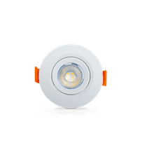 Luminária LED Comercial Spot Circular Embutir Branco 3000k 3W 5611 Ourolux