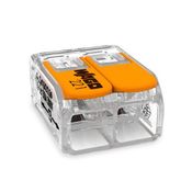 Conector Reto 450V 0,5-6mm2 Transparente 2Vias Wago