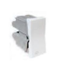 Módulo Interruptor Predial 1 Tecla Pulsadora Embutir 250 V 10a Branca 611013BC PIAL Plus +