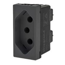 Módulo Tomada 1 Módulo Preto 2P+T 20A 250V Plus+ Pial Legrand