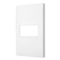 Placa Canaleta 1 Posto Horizontal Com Suporte 10881BC Pial Plus +