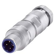 Conector Macho Reto 4 Polos Sensor M12 6GK19010DB106AA8 Siemens