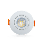 Luminária LED Comercial Spot Circular Embutir Branco Bivolt 4000k 5W 05600A Ourolux