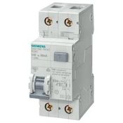 Disjuntor Diferencial Residual Bipolar (1p+N) 230VCA 16a 30ma 5SU13561KK16 Siemens