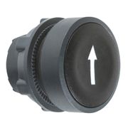 Frontal Botao Comando Redondo Preto 22 Mm ZB5AA335 Schneider