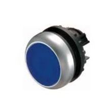 Botão Iluminado Redondo Azul 22mm 24 Vcc 1NA Impulso M22DLBK1024 Eaton