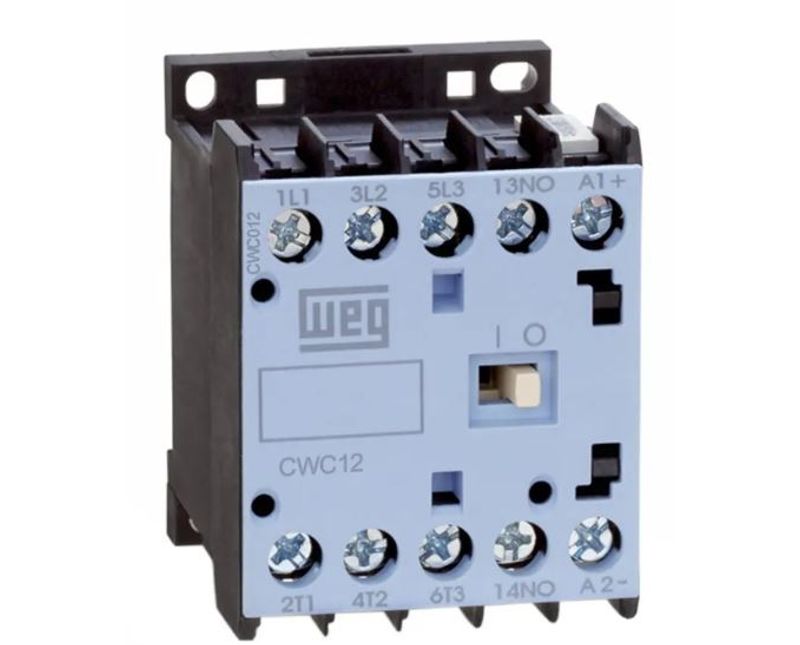 Contator Tripolar 12a 190 A 220 VCA 50/60Hz | Diagonal direita do produto