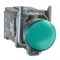 Sinaleiro Redondo Metálico Verde 22mm 220V XB4BV43 Schneider