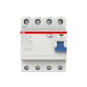 Interruptor Dr 4P 230-400Vac 25A 30Ma Din F204A25003 2Csf204101R1250 ABB