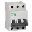 Disjuntor Mini Tripolar 16A 400VCA Curva C 6KA - Schneider | Imagem ampliada da frente do produto.