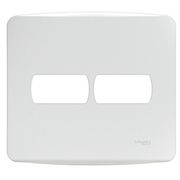 Placa 4x4 2 postos com suporte, Miluz, Schneider