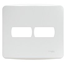 Placa 4x4 2 postos com suporte, Miluz, Schneider