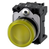Sinaleiro Redondo Plástico Amarelo 22Mm 24V LED 3Su11026Aa301Aa0 Siemens