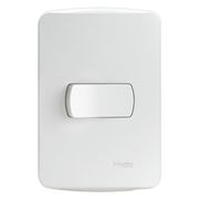 Interruptor Embutir 1 Simp Bip Branco 250V 10A Com Placa 4X2" Branco S3B62040 Schneider