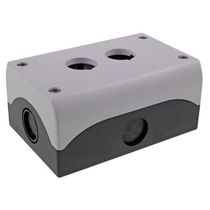 Botoeira Comando Vazia Plástico Cinza 2 Furos 22mm M22I2 Eaton