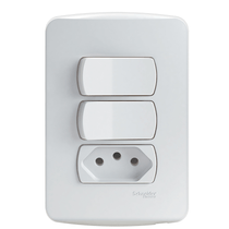 Conjunto 1 Interruptor Simp + 1 Interruptor S3B69060 Schneider